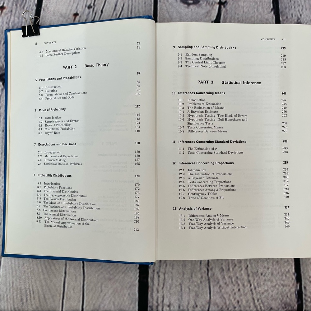 Textbook Modern Elementary Statistics hard bound by John E. Freund - Picture 4 of 6